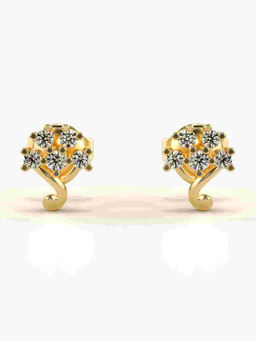 Valanova - Hallmarked 9K Yellow Gold and Certified Lab Grown Diamond 0.20cts Stud Earrings