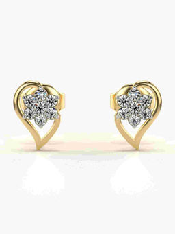 Valanova - Hallmarked 9K Yellow Gold and Certified Lab Grown Diamond 0.20cts Stud Earrings