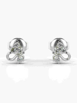 Valanova - Hallmarked 9K White Gold and Certified Lab Grown Diamond 0.14cts Stud Earrings