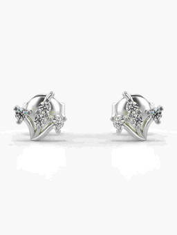 Valanova - Hallmarked 9K White Gold and Certified Lab Grown Diamond 0.18cts Stud Earrings