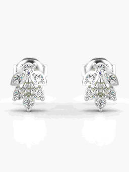 Valanova - Hallmarked 9K White Gold and Certified Lab Grown Diamond 0.26cts Stud Earrings