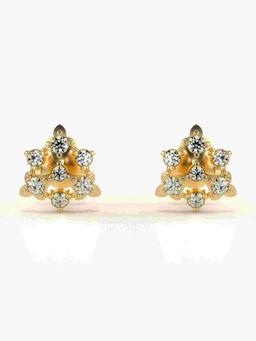 Valanova - Hallmarked 9K Yellow Gold and Certified Lab Grown Diamond 0.40cts Stud Earrings