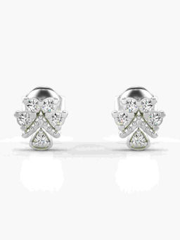 Valanova - Hallmarked 9K White Gold and Certified Lab Grown Diamond 0.22cts Stud Earrings