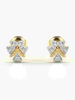 Valanova - Hallmarked 9K Yellow Gold and Certified Lab Grown Diamond 0.22cts Stud Earrings