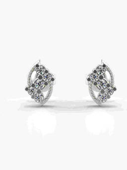 Valanova - Hallmarked 9K White Gold and Certified Lab Grown Diamond 0.24cts Stud Earrings
