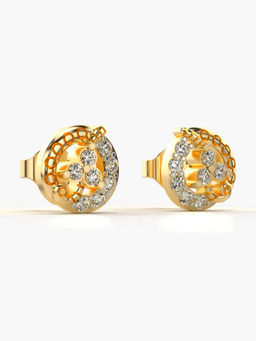 Valanova - Hallmarked 9K Yellow Gold and Certified Lab Grown Diamond 0.35cts Stud Earrings
