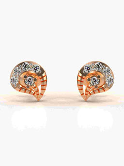 Valanova - Hallmarked 9K Rose Gold and Certified Lab Grown Diamond 0.22cts Stud Earrings