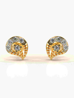 Valanova - Hallmarked 9K Yellow Gold and Certified Lab Grown Diamond 0.22cts Stud Earrings