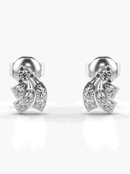 Valanova - Hallmarked 9K White Gold and Certified Lab Grown Diamond 0.26cts Stud Earrings