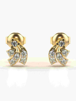 Valanova - Hallmarked 9K Yellow Gold and Certified Lab Grown Diamond 0.26cts Stud Earrings