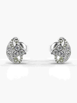 Valanova - Hallmarked 9K White Gold and Certified Lab Grown Diamond 0.26cts Stud Earrings