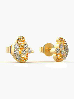 Valanova - Hallmarked 9K Yellow Gold and Certified Lab Grown Diamond 0.26cts Stud Earrings