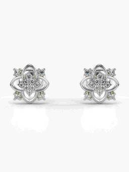 Valanova - Hallmarked 9K White Gold and Certified Lab Grown Diamond 0.14cts Stud Earrings