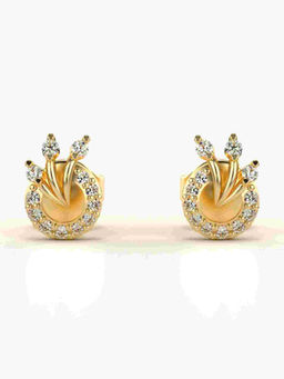 Valanova - Hallmarked 9K Yellow Gold and Certified Lab Grown Diamond 0.17cts Stud Earrings