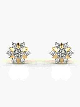 Valanova - Hallmarked 9K Yellow Gold and Certified Lab Grown Diamond 0.24cts Stud Earrings