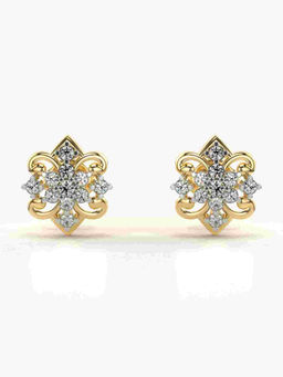 Valanova - Hallmarked 9K Yellow Gold and Certified Lab Grown Diamond 0.32cts Stud Earrings