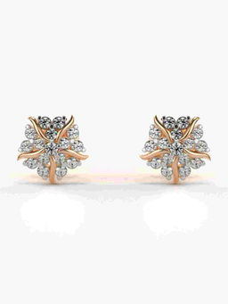 Valanova - Hallmarked 9K Rose Gold and Certified Lab Grown Diamond 0.31cts Stud Earrings