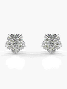 Valanova - Hallmarked 9K White Gold and Certified Lab Grown Diamond 0.31cts Stud Earrings