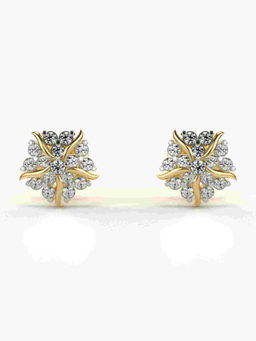 Valanova - Hallmarked 9K Yellow Gold and Certified Lab Grown Diamond 0.31cts Stud Earrings