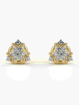 Valanova - Hallmarked 9K Yellow Gold and Certified Lab Grown Diamond 0.27cts Stud Earrings