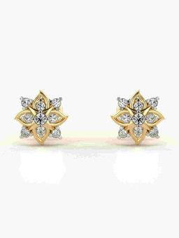 Valanova - Hallmarked 9K Yellow Gold and Certified Lab Grown Diamond 0.20cts Stud Earrings
