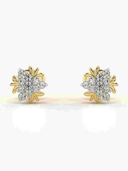 Valanova - Hallmarked 9K Yellow Gold and Certified Lab Grown Diamond 0.20cts Stud Earrings