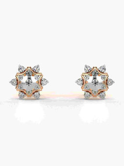 Valanova - Hallmarked 9K Rose Gold and Certified Lab Grown Diamond 0.33cts Stud Earrings