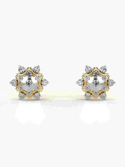 Valanova - Hallmarked 9K Yellow Gold and Certified Lab Grown Diamond 0.33cts Stud Earrings