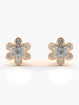 Valanova - Hallmarked 9K Rose Gold and Certified Lab Grown Diamond 0.33cts Stud Earrings