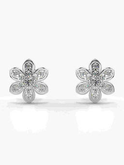 Valanova - Hallmarked 9K White Gold and Certified Lab Grown Diamond 0.33cts Stud Earrings