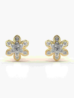 Valanova - Hallmarked 9K Yellow Gold and Certified Lab Grown Diamond 0.33cts Stud Earrings