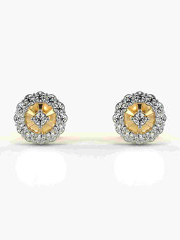 Valanova - Hallmarked 9K Yellow Gold and Certified Lab Grown Diamond 0.33cts Stud Earrings