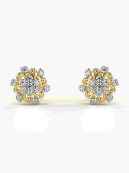 Valanova - Hallmarked 9K Yellow Gold and Certified Lab Grown Diamond 0.26cts Stud Earrings