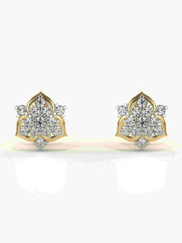 Valanova - Hallmarked 9K Yellow Gold and Certified Lab Grown Diamond 0.26cts Stud Earrings