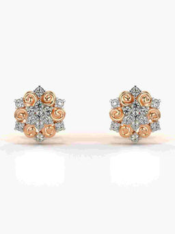 Valanova - Hallmarked 9K Rose Gold and Certified Lab Grown Diamond 0.18cts Stud Earrings