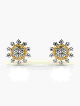 Valanova - Hallmarked 9K Yellow Gold and Certified Lab Grown Diamond 0.26cts Stud Earrings