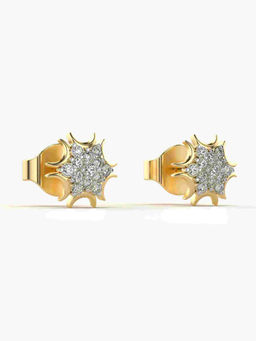 Valanova - Hallmarked 9K Yellow Gold and Certified Lab Grown Diamond 0.15cts Stud Earrings