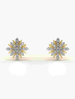 Valanova - Hallmarked 9K Yellow Gold and Certified Lab Grown Diamond 0.24cts Stud Earrings