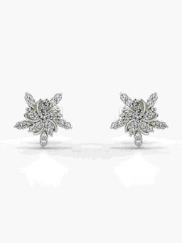 Valanova - Hallmarked 9K White Gold and Certified Lab Grown Diamond 0.28cts Stud Earrings