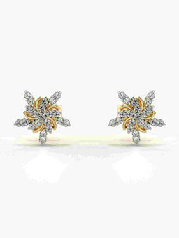 Valanova - Hallmarked 9K Yellow Gold and Certified Lab Grown Diamond 0.28cts Stud Earrings