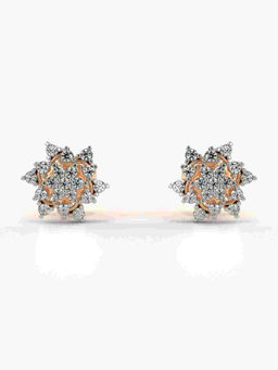 Valanova - Hallmarked 9K Rose Gold and Certified Lab Grown Diamond 0.28cts Stud Earrings