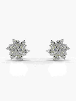 Valanova - Hallmarked 9K White Gold and Certified Lab Grown Diamond 0.28cts Stud Earrings