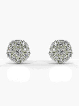 Valanova - Hallmarked 9K White Gold and Certified Lab Grown Diamond 0.28cts Stud Earrings