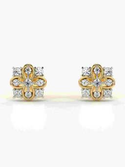 Valanova - Hallmarked 9K Yellow Gold and Certified Lab Grown Diamond 0.27cts Stud Earrings