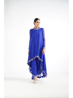 Vvani by Vani Vats - Royal Blue Kurta with Pant