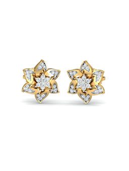 KuberBox - Shirish Stud Earrings 14K Gold