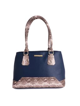 Lapis O Lupo - Blue Animal Print Handbag