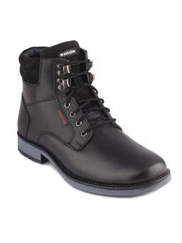 Red Chief - Black Leather Casual Solid Contemporary Boots For Men