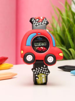 Stol'N - Car Designed Digital Wrist Watch-Red, Black