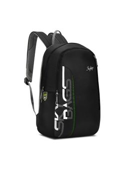 Skybags - Dank Black 28L Casual Backpack with Bottle Pockets - Unisex